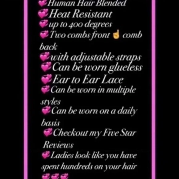 Human Hair Blended Lace Front Wig - Picture 8 of 11